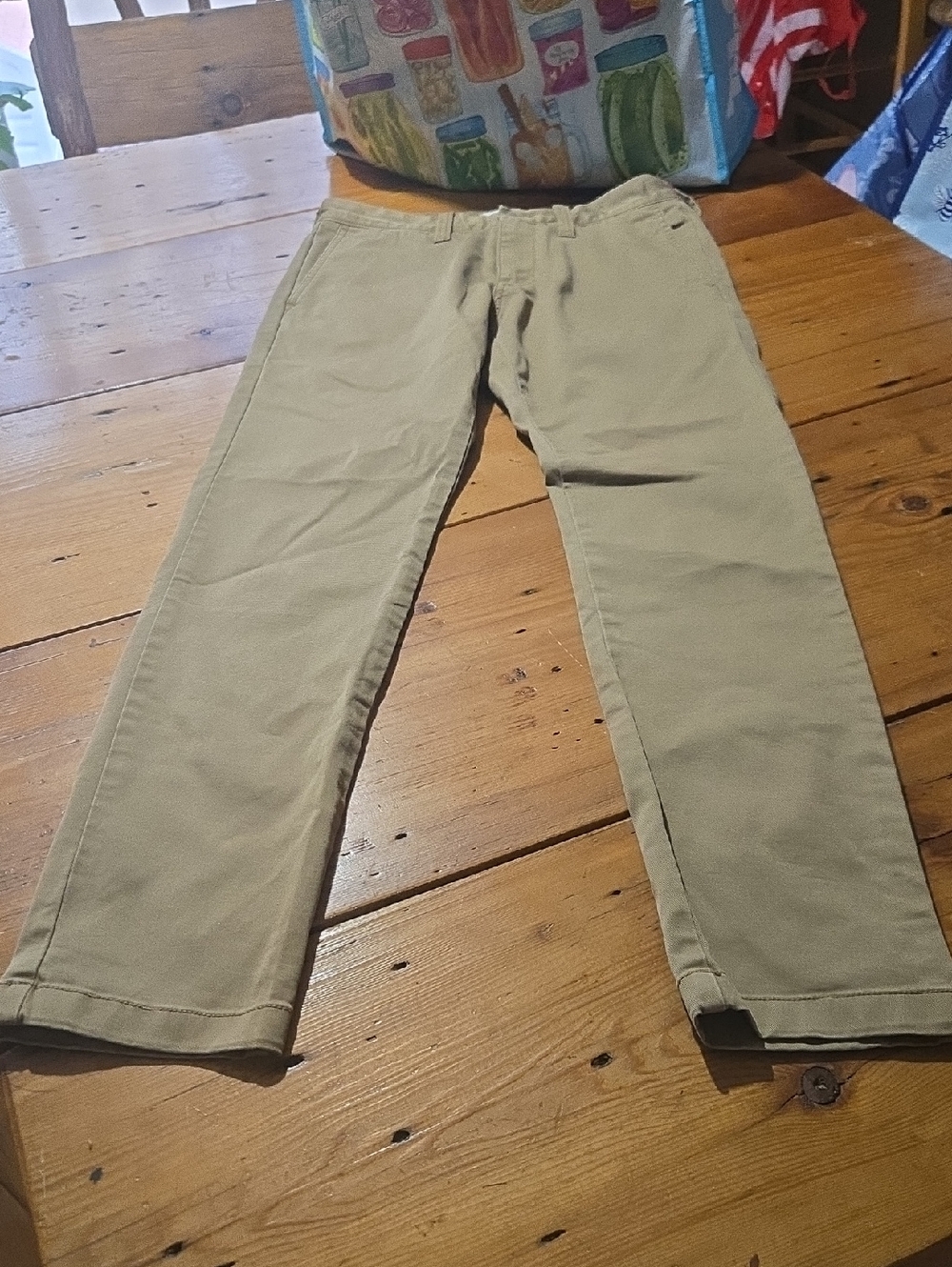 Madewell Men's Chinos in Light Khaki Sz 28x30